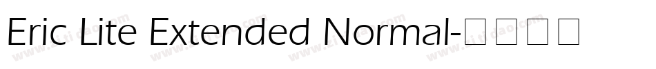 Eric Lite Extended Normal字体转换